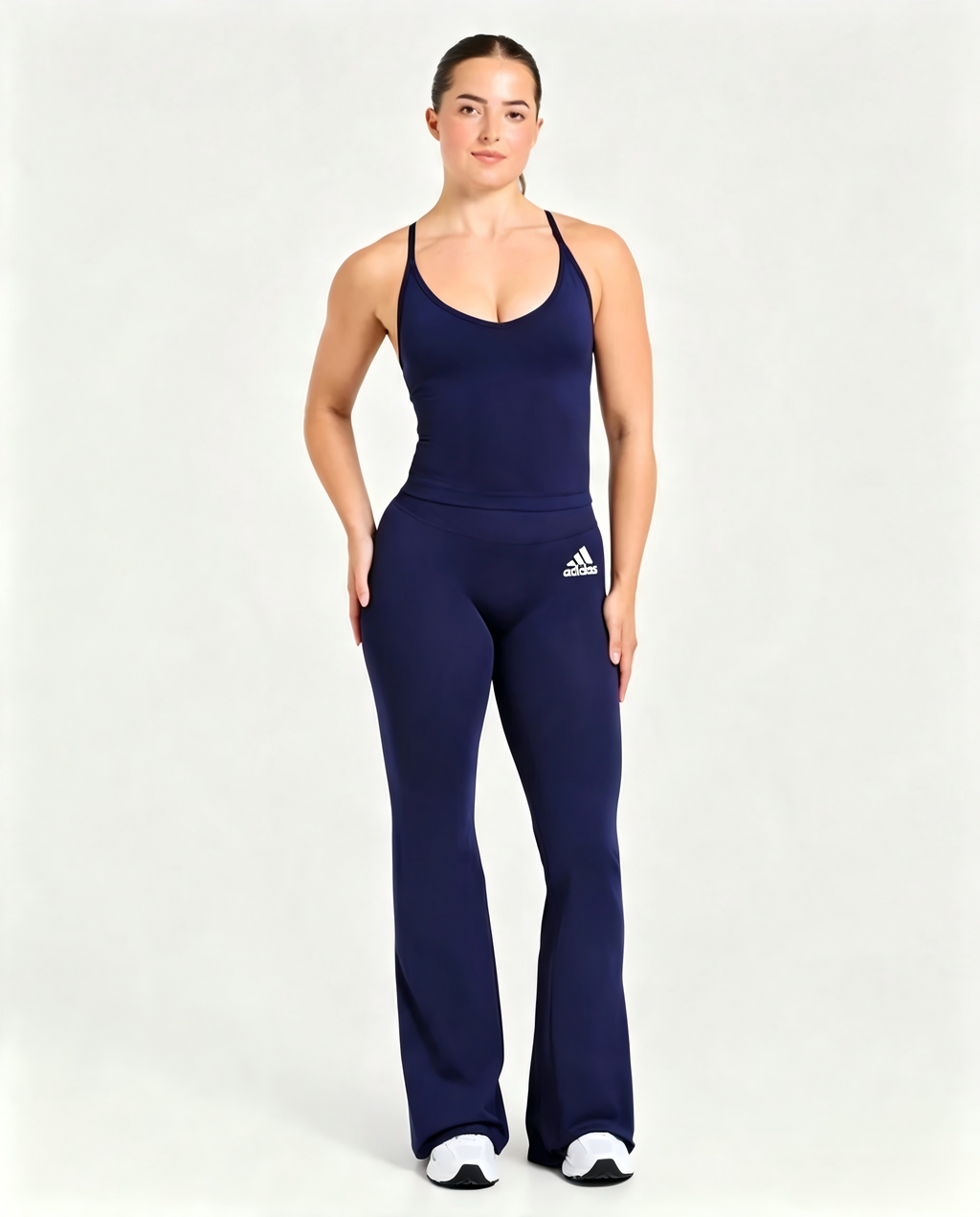Seamless Flared Leggings - Deep Navy