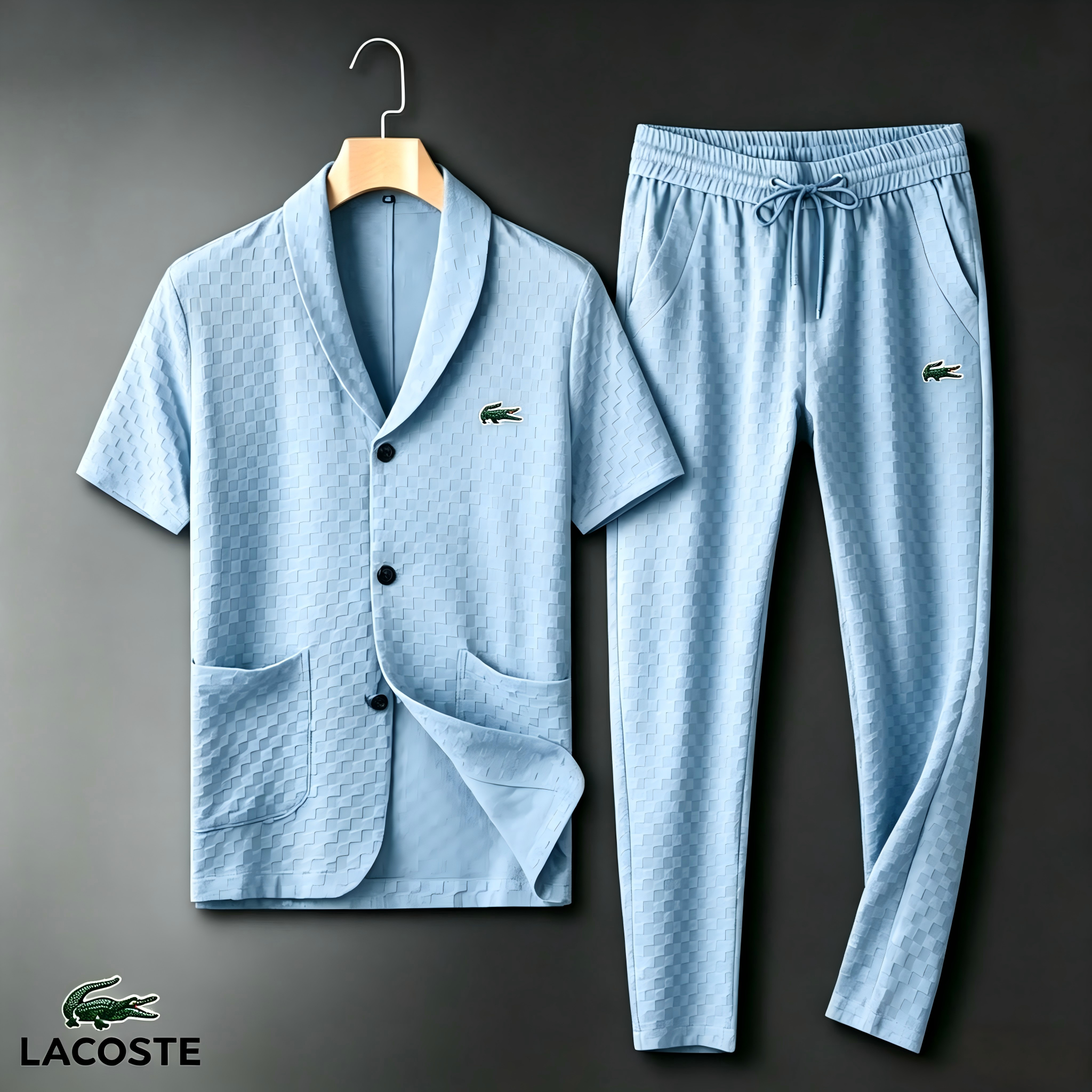 Men's Waffle-Texture Casual Two-Piece Set | LACOSTE
