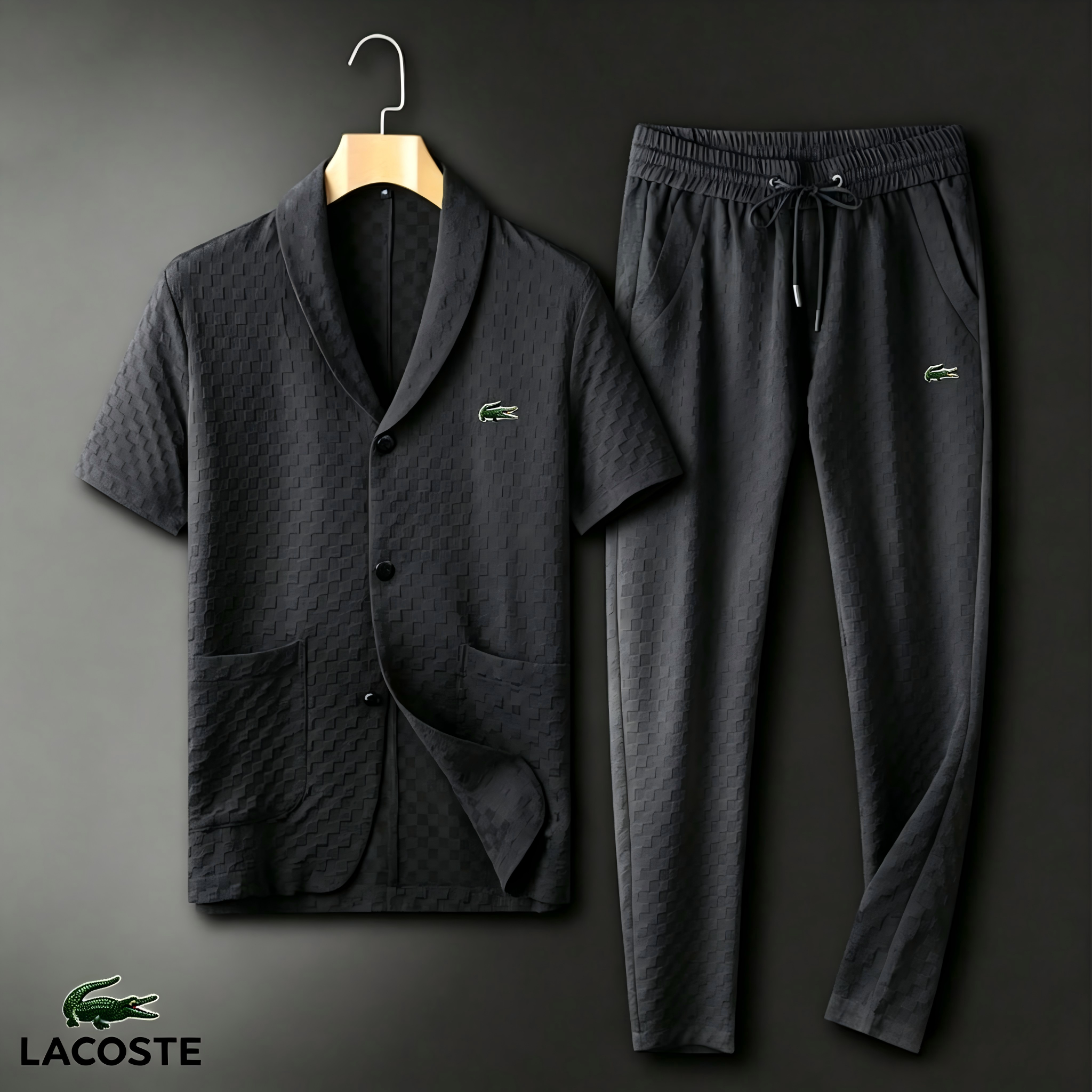 Men's Waffle-Texture Casual Two-Piece Set | LACOSTE